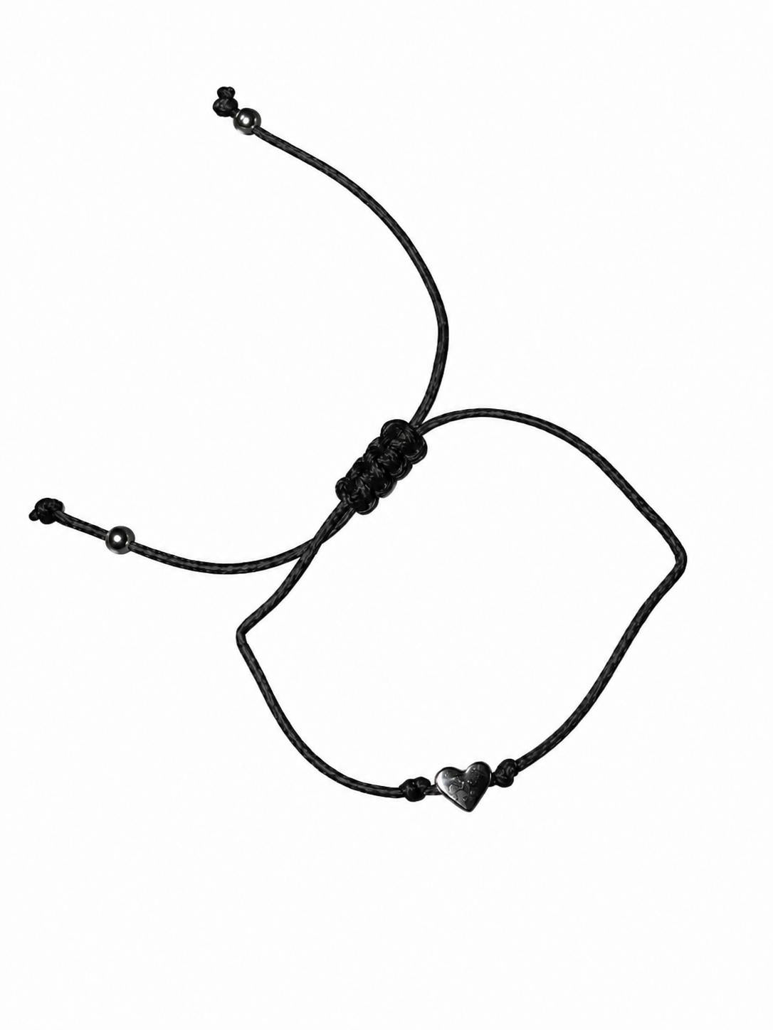 Pulsera corazón negro