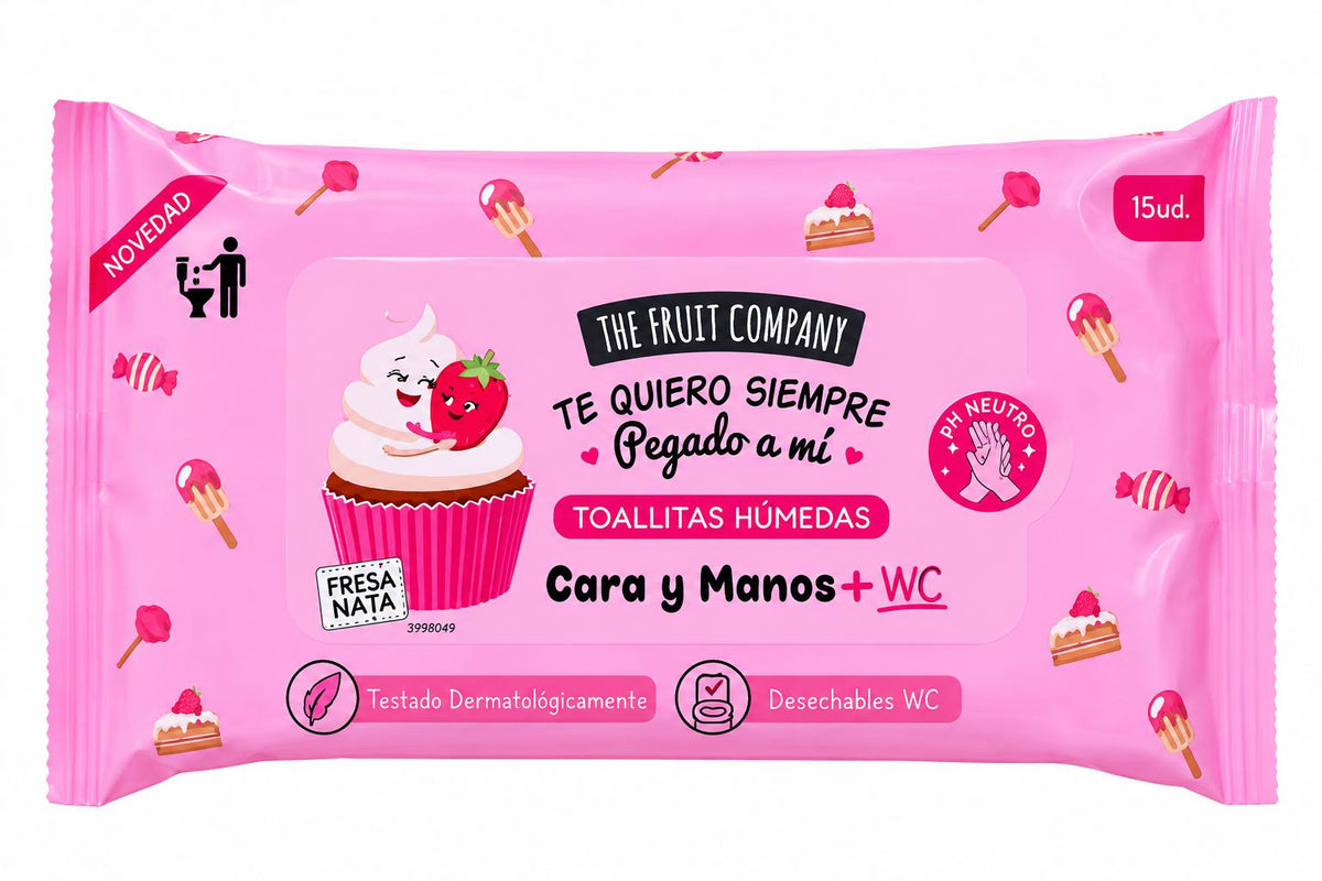 Toallitas fresa y nata