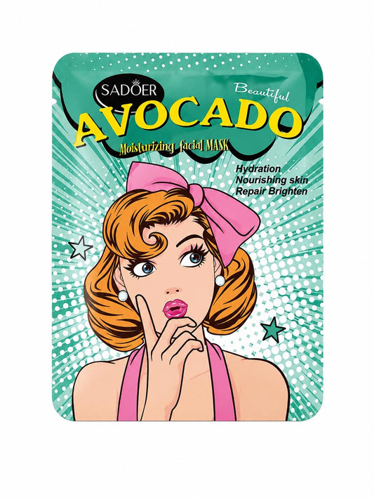 Mascarilla facial aguacate reparadora e hidratante