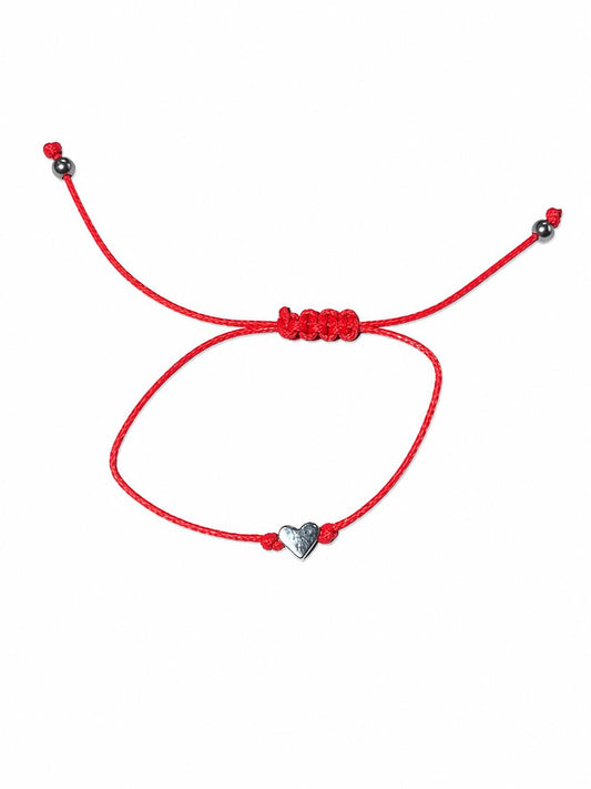 Pulsera corazón rojo