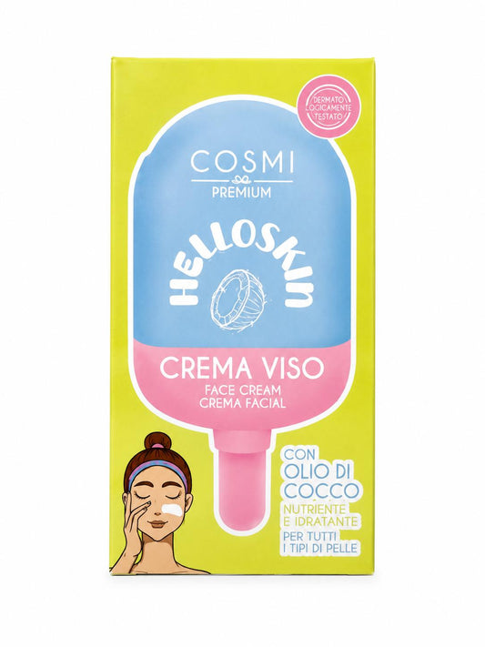 Crema facial con aceite de coco