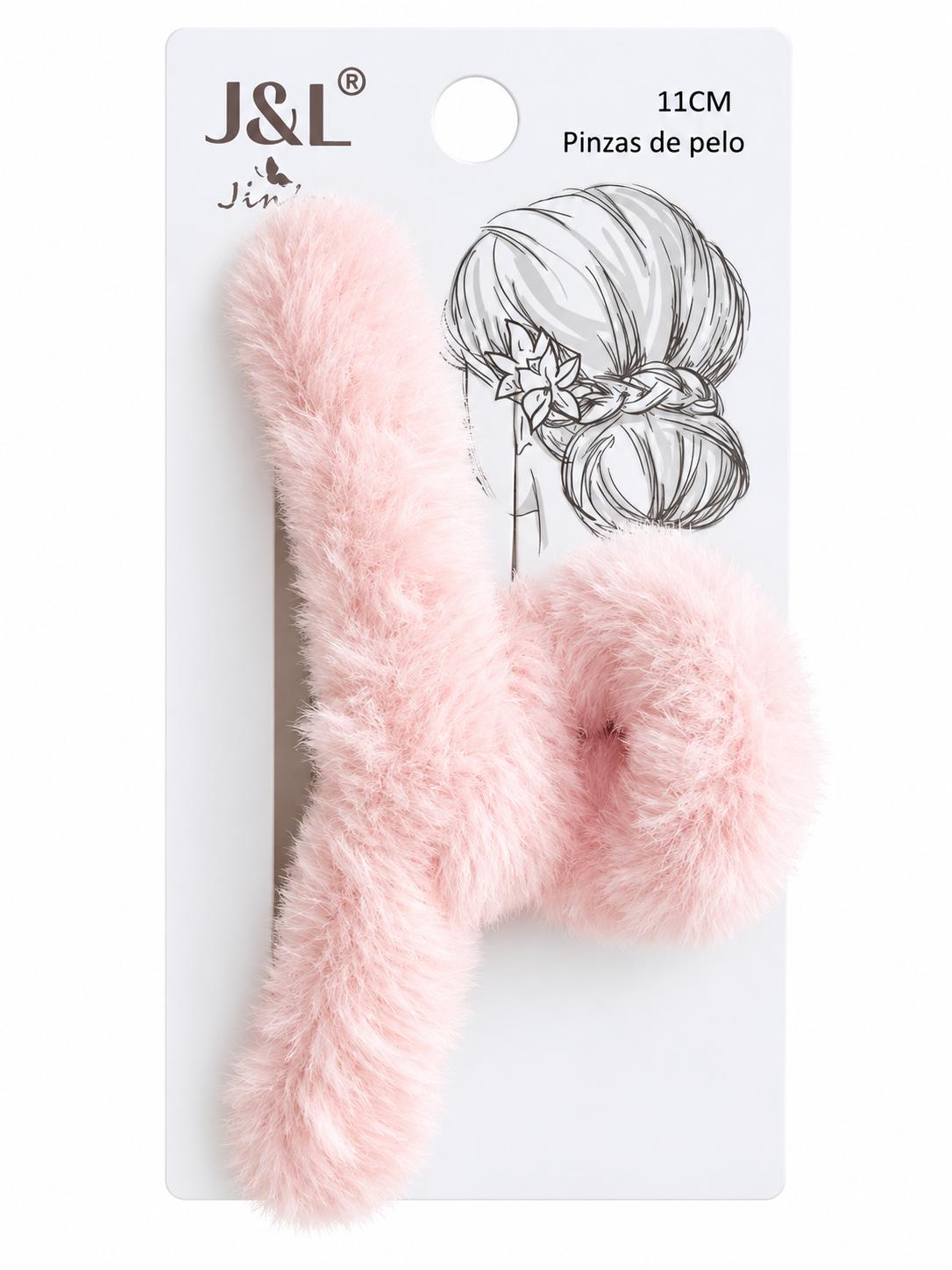 Pinza de pelo rosa
